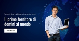 HTML5 Reattivo Per Servizio Di Registrazione Del Dominio