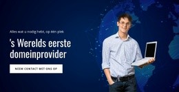 Responsieve HTML5 Voor Domeinregistratieservice