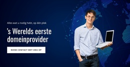 Domeinregistratieservice - Responsieve Websitesjabloon