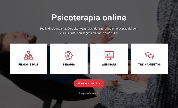 Terapia do seu sofá Design do site