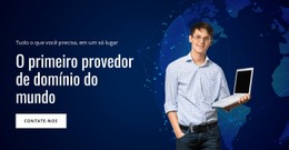 HTML5 Grátis Para Serviço De Registro De Domínio