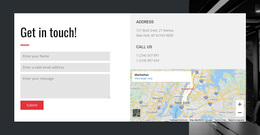Responsive Web Template For Contact Options