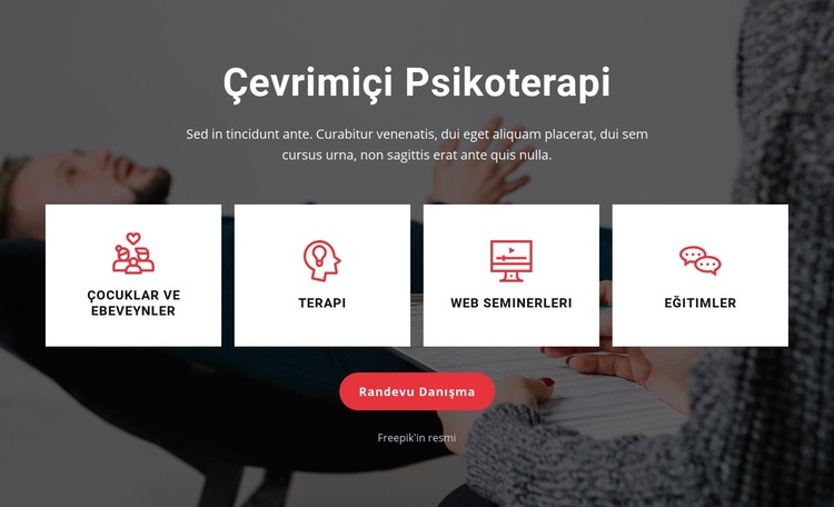 Koltuğunuzdan terapi CSS Şablonu