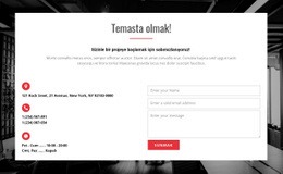 Telefon Numaranız Ve E-Posta Adresiniz - Profesyonelce Tasarlanmış