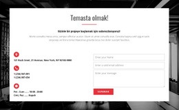 Telefon Numaranız Ve E-Posta Adresiniz - Özelleştirilebilir Profesyonel Tasarım