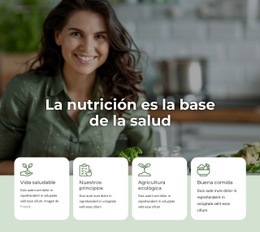 La Nutrición Es La Base De La Salud. - Creador De Sitios Web De Arrastrar Y Soltar