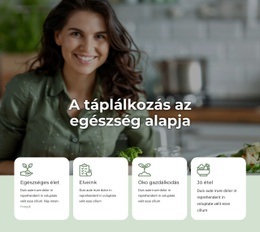 A Táplálkozás Az Egészség Alapja Prémium Sablon