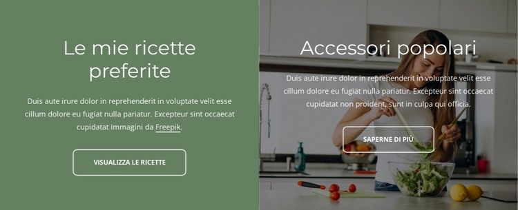 Le mie ricette preferite Progettazione di siti web