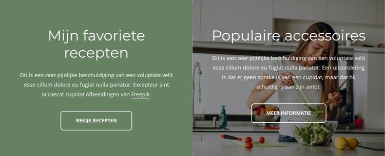 Mijn favoriete recepten CSS-sjabloon