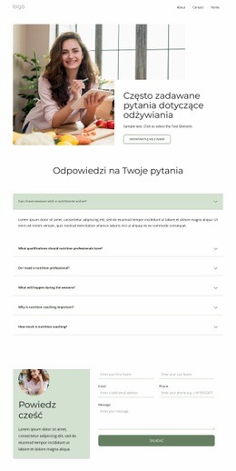 Często Zadawane Pytania Dotyczące Odżywiania