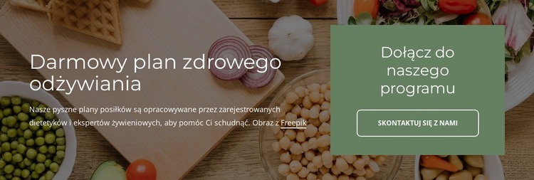 Darmowy plan zdrowego odżywiania Szablon Joomla