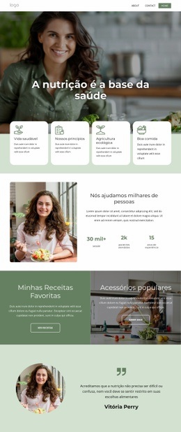 Terapeuta Nutricional Qualificado - Design Profissional Personalizável