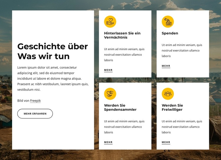 Wir sind eine führende afrikanische Wohltätigkeitsorganisation HTML-Vorlage