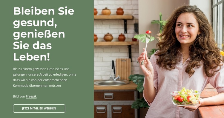 Ihr persönlicher Ernährungsexperte HTML-Vorlage