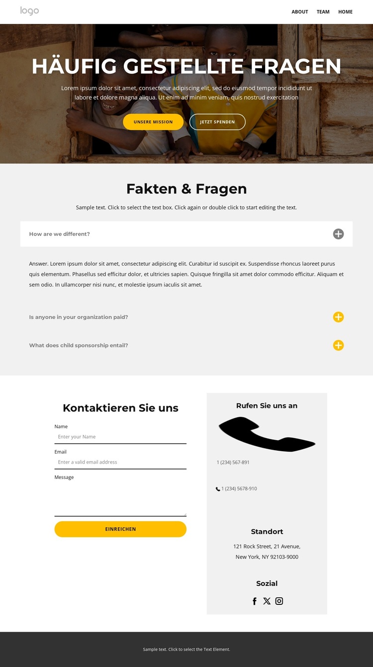 Fakten und Fragen psge WordPress-Theme