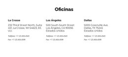 Impresionante Plantilla HTML5 Para Direcciones De Oficinas