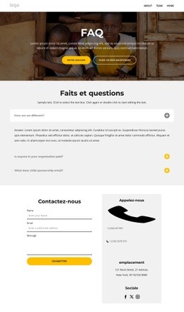 Superbe Conception De Site Web Pour Faits Et Questions Psge