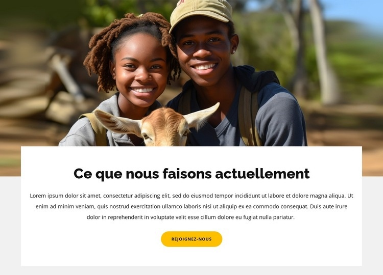 Faites un don pour aider les enfants africains Conception de site Web