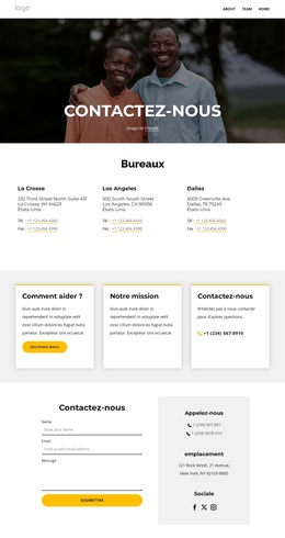 Page De Contact - Thème WordPress À Télécharger Gratuitement