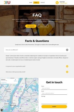 Facts and questions psge - Html Code Example by Nicepage