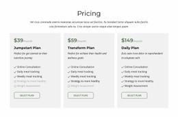 Package.html Example Packages and pricing - Html Code Example by Nicepage