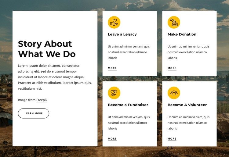 We are a leading African charity HTML Template