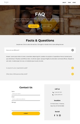 Facts And Questions Psge - Ready To Use HTML5 Template