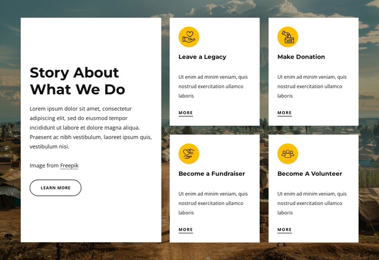 We are a leading African charity HTML5 Template