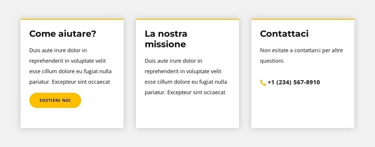 Contatto telefono ingrid ripetitore Modelli di Website Builder