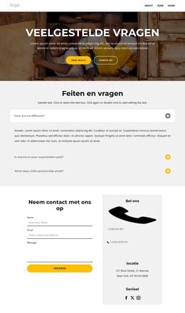 Feiten En Vragen Psge - HTML-Sjablooncode