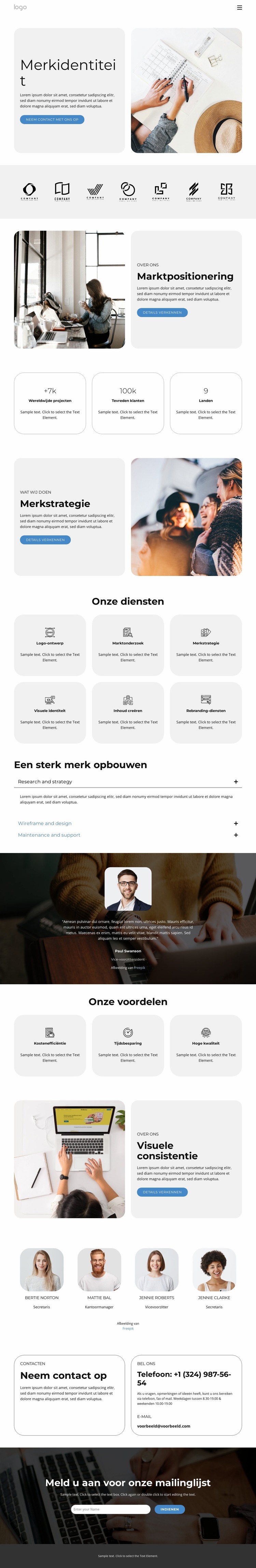 Marktpositionering Joomla-sjabloon