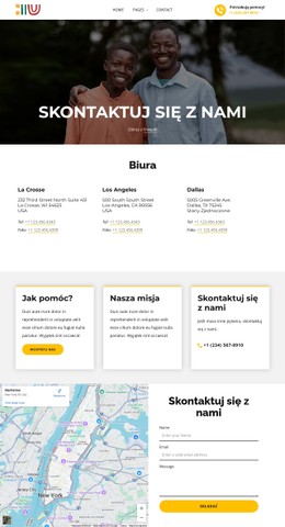 Strona kontaktowa Szablony CSS