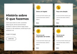 Design De Site Pronto Para Uso Para Somos Uma Instituição De Caridade Líder Africana