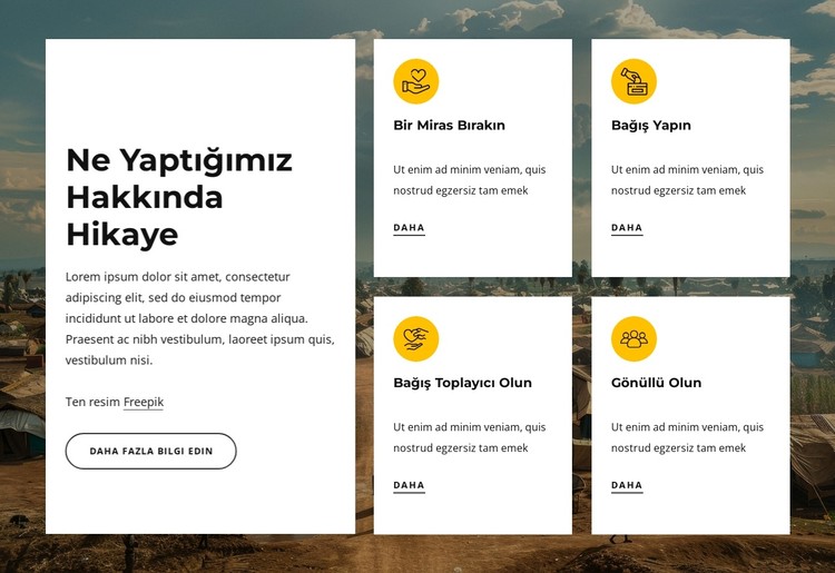 Biz önde gelen bir Afrika yardım kuruluşuyuz CSS Şablonu