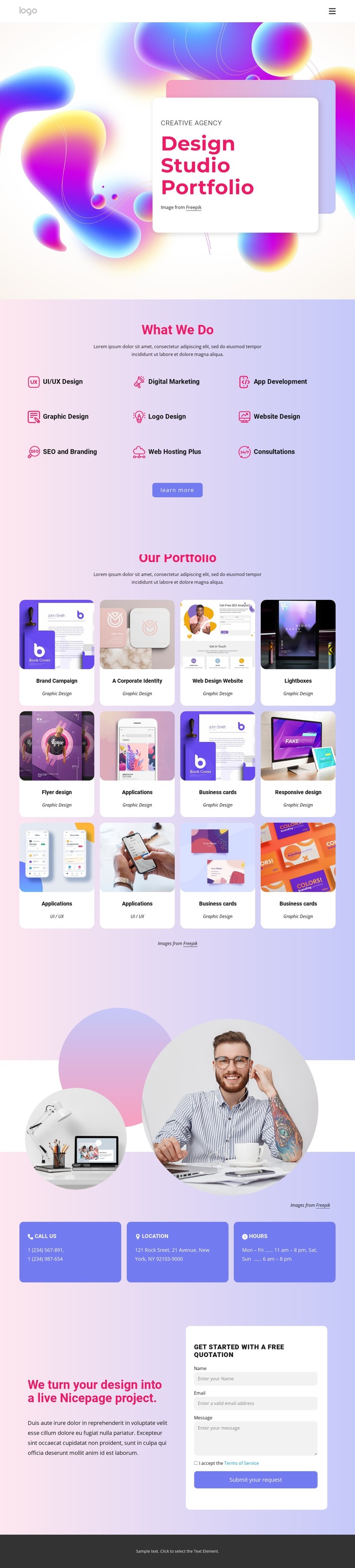 Design studio works CSS Template