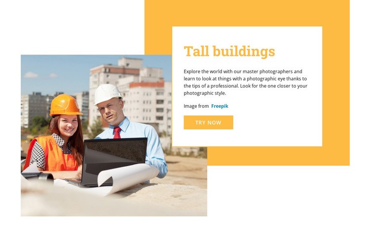 Výškové budovy Html Website Builder