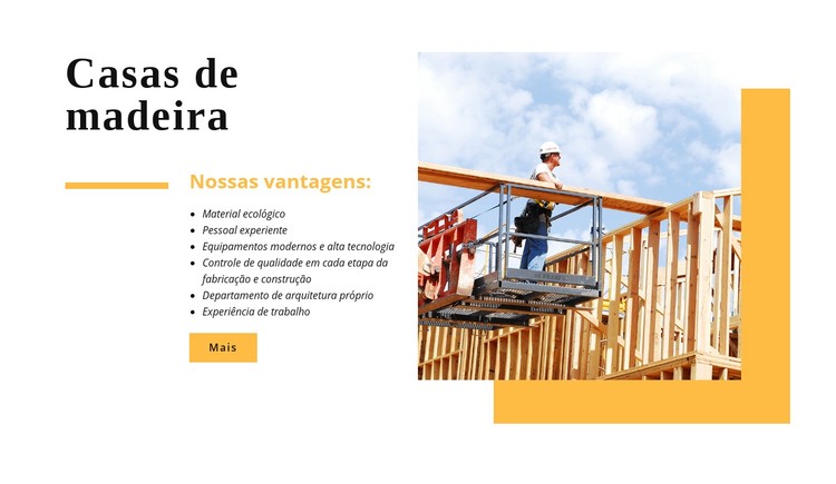 Casas de madeira Template CSS