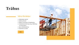 Trähus - Webbplats Med Nedladdning Av HTML-Mall