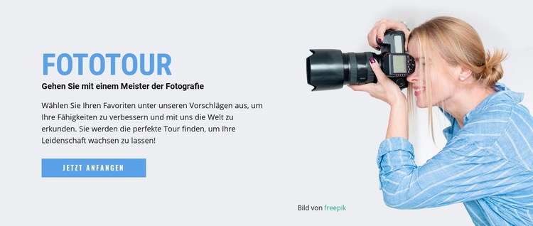 Beste Fotografie-Workshops HTML Website Builder