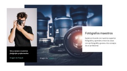 Masterclass De Fotografía Online: Plantilla HTML5 Adaptable