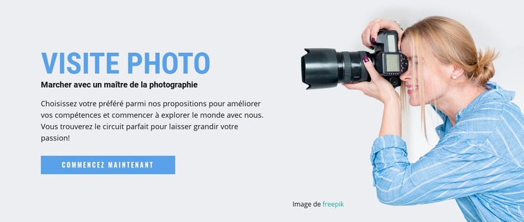 Meilleurs ateliers de photographie Créateur de site Web HTML