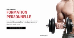 Modèle De Site Pour Entraînements Personnels