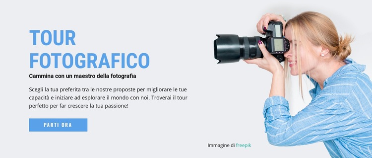 I migliori workshop di fotografia Mockup del sito web