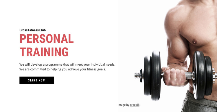 Personal trainings Joomla Page Builder