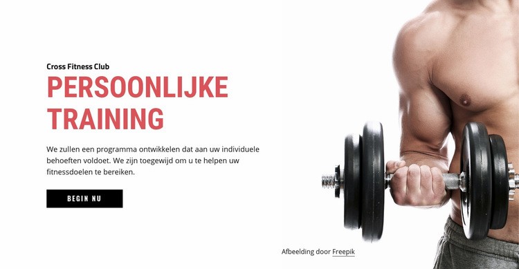 Persoonlijke trainingen HTML5-sjabloon