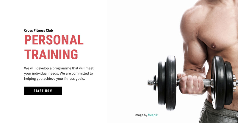 Personal trainings Squarespace Template Alternative