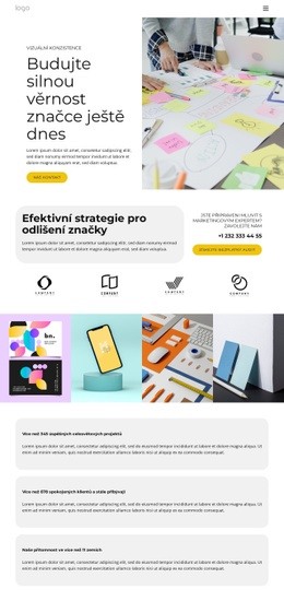 Branding & Designová Řešení Šablona Na Celou Šířku