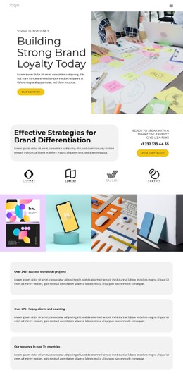 Branding & Design Solutions Full Width Template