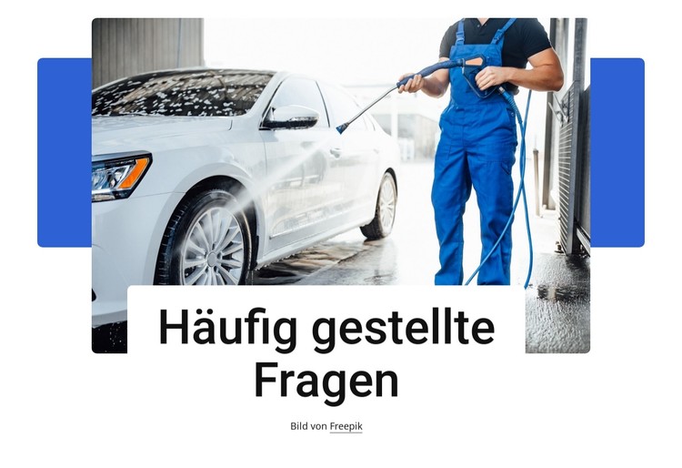 Häufig gestellte Fragen zur Autowäsche CSS-Vorlage