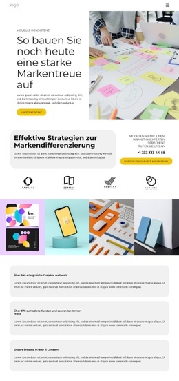 Branding- Und Designlösungen - Bestes Website-Modell